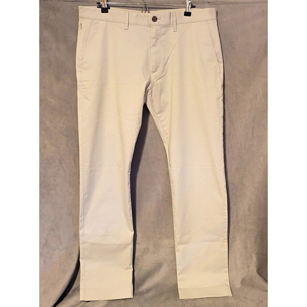 J.CREW TruTemp365 Slim Fit Chino Pants Stretch Twill Beige Men 35 x 32 Soft NWT